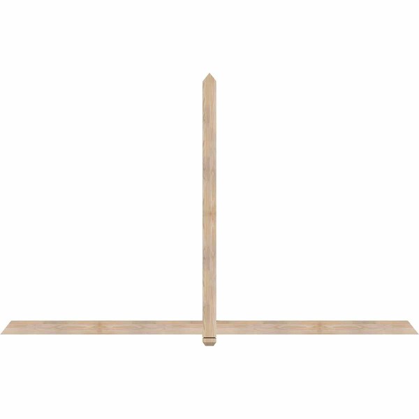 Ekena Millwork Eugene Smooth Timber Gable Bracket, Douglas Fir, 108"W x 68"H x 1 1/2"D x 3 1/2"F, 15/12 Pitch GBW108X68X0204EUG00SDF - main